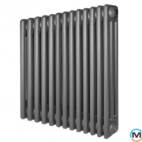 Горизонтальний дизайн радіатор ARTTIDESIGN Bari III G 13/600/605 сірий матовий, Виконання: Горизонтальний, Колір: Сірий, Висота (мм): 600, Глибина (мм): 118, Кількість секцій: 13, Довжина (мм): 605, фото 