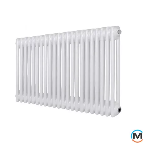 Горизонтальний дизайн радіатор ARTTIDESIGN Bari II G 22/500/1010 білий матовий, Виконання: Горизонтальний, Колір: Білий, Висота (мм): 500, Глибина (мм): 103, Кількість секцій: 22, Довжина (мм): 1010, фото 