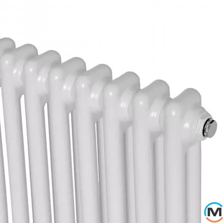 Горизонтальний дизайн радіатор ARTTIDESIGN Bari II G 22/500/1010 білий матовий, Виконання: Горизонтальний, Колір: Білий, Висота (мм): 500, Глибина (мм): 103, Кількість секцій: 22, Довжина (мм): 1010, фото , зображення 2