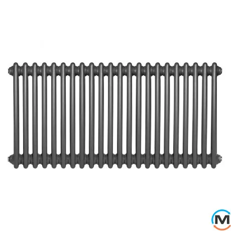 Горизонтальний дизайн радіатор ARTTIDESIGN Bari II G 22/500/1010 сірий матовий, Виконання: Горизонтальний, Колір: Сірий, Висота (мм): 500, Глибина (мм): 103, Кількість секцій: 22, Довжина (мм): 1010, фото , зображення 5