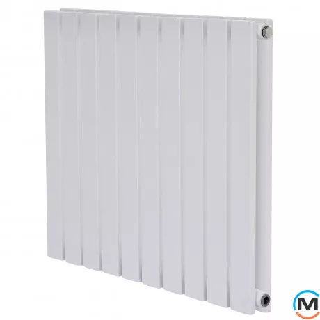 Горизонтальний дизайн радіатор ARTTIDESIGN Terni II G 10/600/590 білий мат, Підключення радіатора: Нижнє, Виконання: Горизонтальний, Колір: Білий, Висота (мм): 600, Кількість секцій: 10, Довжина (мм): 590, Глибина (мм): 99, Кількість рядів: 2, фото 