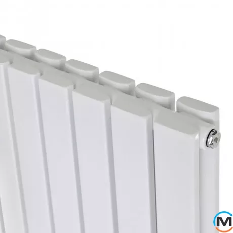 Горизонтальний дизайн радіатор ARTTIDESIGN Terni II G 10/600/590 білий мат, Підключення радіатора: Нижнє, Виконання: Горизонтальний, Колір: Білий, Висота (мм): 600, Кількість секцій: 10, Довжина (мм): 590, Глибина (мм): 99, Кількість рядів: 2, фото , зображення 5