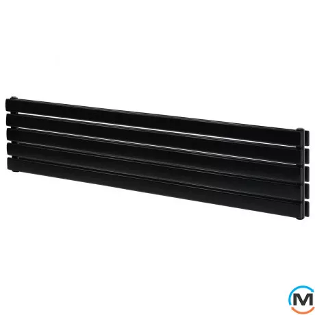 Горизонтальний дизайн радіатор ARTTIDESIGN Livorno II G 5/340/1800 чорний матовий, Колір: Чорний, Висота (мм): 340, Глибина (мм): 100, Кількість секцій: 5, Довжина (мм): 1800, фото 