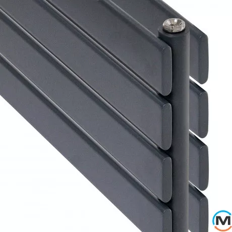 Горизонтальный дизайн радиатор ARTTIDESIGN Livorno II G 4/272/1800 серый матовый, фото , изображение 6