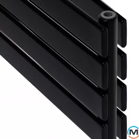 Горизонтальный дизайн радиатор ARTTIDESIGN Livorno II G 4/272/1800 черный матовый, Цвет: Черный, Высота (мм): 272, Глубина (мм): 100, Кол-во секций: 4, Длина (мм): 1800, фото , изображение 6