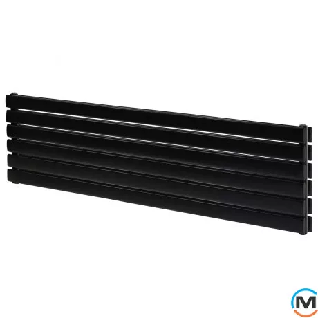 Горизонтальний дизайн радіатор ARTTIDESIGN Livorno II G 6/408/1800 чорний матовий, Колір: Чорний, Висота (мм): 408, Глибина (мм): 100, Кількість секцій: 6, Довжина (мм): 1800, фото 