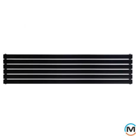 Горизонтальний дизайн радіатор ARTTIDESIGN Livorno II G 6/408/1800 чорний матовий, Колір: Чорний, Висота (мм): 408, Глибина (мм): 100, Кількість секцій: 6, Довжина (мм): 1800, фото , зображення 3