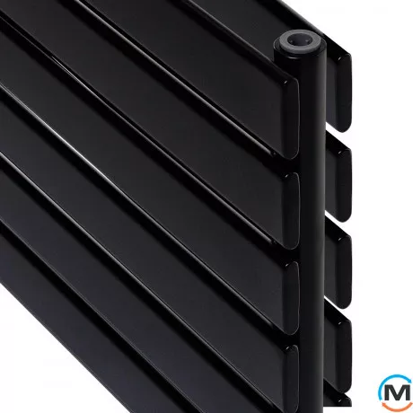 Горизонтальний дизайн радіатор ARTTIDESIGN Livorno II G 6/408/1800 чорний матовий, Колір: Чорний, Висота (мм): 408, Глибина (мм): 100, Кількість секцій: 6, Довжина (мм): 1800, фото , зображення 5