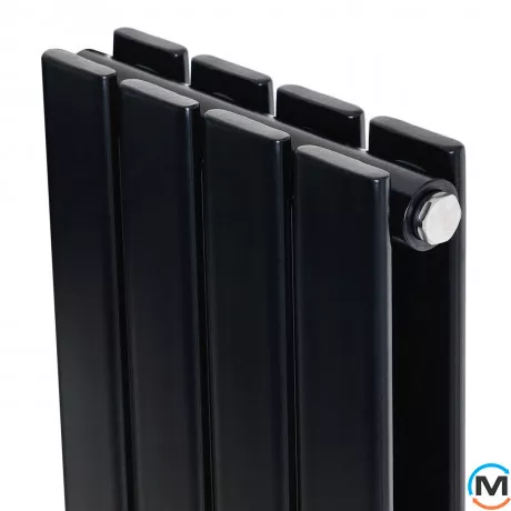 Дизайнерський радіатор вертикальний ARTTIDESIGN Livorno II 4/1800/272 білий матовий., Виконання: Вертикальний, Колір: Чорний, Висота (мм): 1800, Глибина (мм): 103, Кількість секцій: 4, Довжина (мм): 272, Макс. Температура (град.): 90, фото , зображення 5