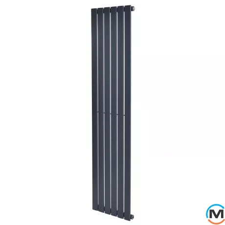 Вертикальний дизайнерський радіатор ARTTIDESIGN Livorno 6/1800/408/50 сірий матовий, Колір: Сірий, Висота (мм): 1800, Глибина (мм): 103, Кількість секцій: 6, Довжина (мм): 408, фото 