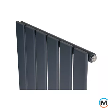 Вертикальний дизайнерський радіатор ARTTIDESIGN Livorno 6/1800/408/50 сірий матовий, Колір: Сірий, Висота (мм): 1800, Глибина (мм): 103, Кількість секцій: 6, Довжина (мм): 408, фото , зображення 5