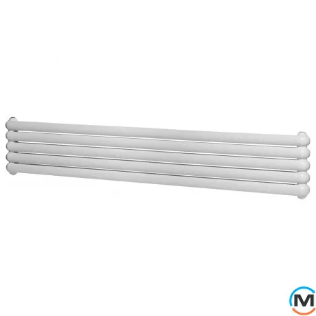 Горизонтальний дизайн радіатор ArtiDesign Sora 5/320/1800 білий матовий, Виконання: Горизонтальний, Колір: Білий, Висота (мм): 320, Глибина (мм): 105, Довжина (мм): 1800, фото 