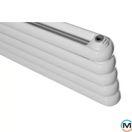 Горизонтальний дизайн радіатор ArtiDesign Sora 5/320/1800 білий матовий, Виконання: Горизонтальний, Колір: Білий, Висота (мм): 320, Глибина (мм): 105, Довжина (мм): 1800, фото , зображення 3