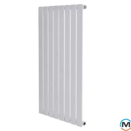 Дизайнерський радіатор вертикальний ARTTIDESIGN Livorno 8/1400/544 білий матовий, Підключення радіатора: Бокове, Виконання: Вертикальний, Колір: Білий, Висота (мм): 1400, Кількість секцій: 8, Довжина (мм): 544, Глибина (мм): 93, Кількість рядів: 1, фото 