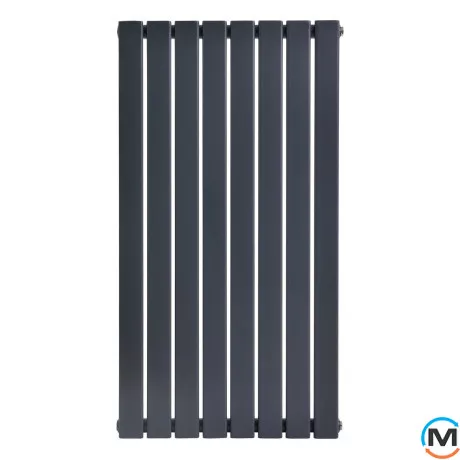 Дизайнерський вертикальний радіатор ARTTIDESIGN Livorno 8/1400/544 сірий матовий, Підключення радіатора: Бокове, Виконання: Вертикальний, Колір: Сірий, Висота (мм): 1400, Кількість секцій: 8, Довжина (мм): 544, Глибина (мм): 93, Кількість рядів: 1, фото , зображення 4