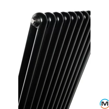 Вертикальний дизайнерський радіатор ARTTIDESIGN Verona 10/1200/600 чорний матовий, Колір: Чорний, Висота (мм): 1200, Кількість секцій: 10, Довжина (мм): 600, фото , зображення 4