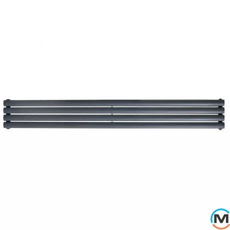 Горизонтальный дизайн радиатор ARTTIDESIGN Rimini II G 4/236/1800/50 серый матовый, Подключение радиатора: Боковое, Исполнение: Горизонтальный, Цвет: Серый, Высота (мм): 236, Кол-во секций: 4, Длина (мм): 1800, Количество рядов: 2, фото 