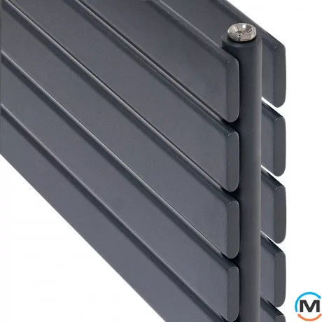 Горизонтальний дизайн радіатор ARTTIDESIGN Livorno II G 5/340/1800 сірий матовий, Виконання: Горизонтальний, Колір: Сірий, Висота (мм): 340, Глибина (мм): 100, Кількість секцій: 5, Довжина (мм): 1600, фото , зображення 5