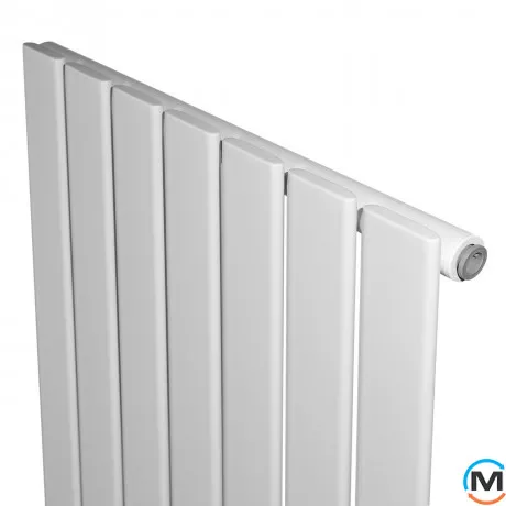 Вертикальний радіатор дизайнерський ARTTIDESIGN Livorno 7/1800/476 білий матовий, Колір: Білий, Висота (мм): 1800, Глибина (мм): 93, Кількість секцій: 7, Довжина (мм): 476, фото , зображення 2