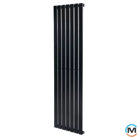 Вертикальний дизайнерський радіатор ARTTIDESIGN Livorno 7/1800/476 чорний матовий, Підключення радіатора: Бокове, Виконання: Вертикальний, Колір: Чорний, Висота (мм): 1800, Кількість секцій: 7, Довжина (мм): 476, Глибина (мм): 93, Кількість рядів: 1, фото 