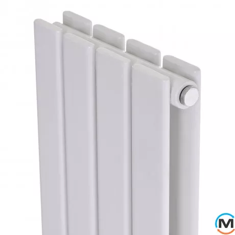 Дизайнерський вертикальний радіатор ARTTIDESIGN Livorno II 4/1800/272/50 чорний матовий, фото , зображення 5