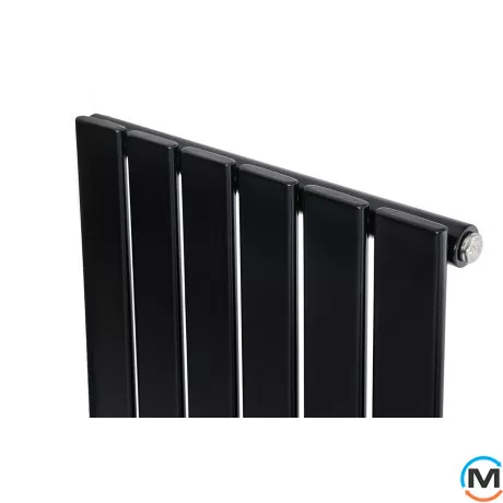 Вертикальний дизайнерський радіатор ARTTIDESIGN Livorno 6/1800/408 чорний матовий, Колір: Чорний, Кількість секцій: 6, Глибина (мм): 103, Довжина (мм): 408, фото , зображення 4