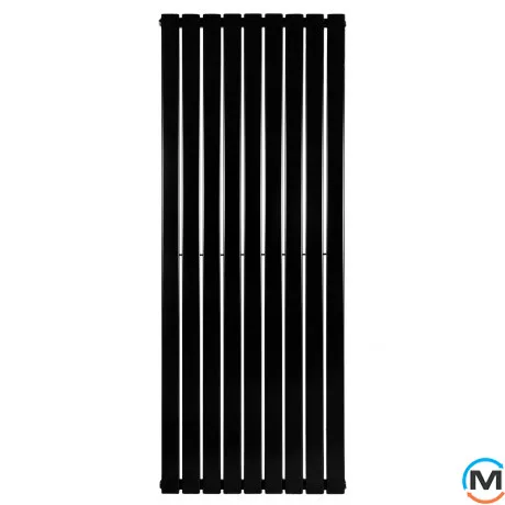 Вертикальний дизайнерський радіатор ARTTIDESIGN Livorno 9/1800/612 чорний матовий, Підключення радіатора: Бокове, Виконання: Вертикальний, Колір: Чорний, Висота (мм): 1800, Кількість секцій: 9, Довжина (мм): 612, Глибина (мм): 93, Кількість рядів: 1, фото , зображення 4