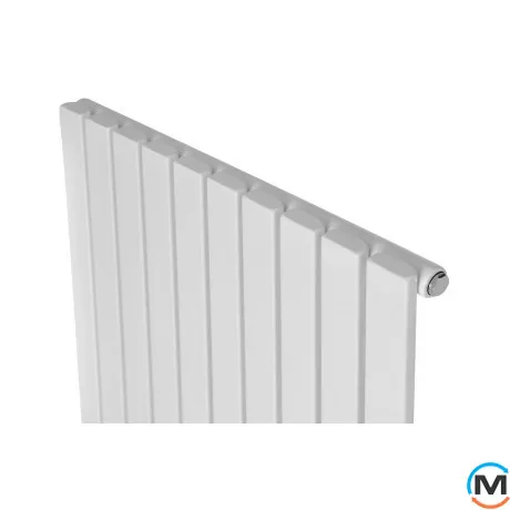Вертикальний дизайнерський радіатор ARTTIDESIGN Terni 10/1800/590 білий матовий, Підключення радіатора: Бокове, Виконання: Вертикальний, Колір: Білий, Висота (мм): 1800, Кількість секцій: 10, Довжина (мм): 590, Глибина (мм): 99, Кількість рядів: 1, фото , зображення 3