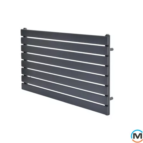 Горизонтальный дизайн радиатор ARTTIDESIGN Livorno G 8/544/1000 черный матовый, Цвет: Серый, Высота (мм): 544, Кол-во секций: 8, Длина (мм): 1000, фото 