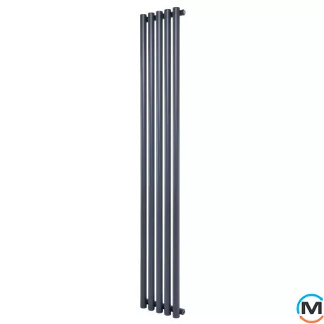 Вертикальный дизайнерский радиатор ARTTIDESIGN Matera 5/1800/295 серый матовый, Цвет: Серый, Кол-во секций: 5, Длина (мм): 295, фото 