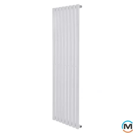 Дизайнерский вертикальный радиатор ARTTIDESIGN Rimini 8/1800/472 белый матовый, Подключение радиатора: Боковое, Исполнение: Вертикальный, Цвет: Белый, Высота (мм): 1800, Кол-во секций: 8, Длина (мм): 472, Глубина (мм): 103, Количество рядов: 1, фото 