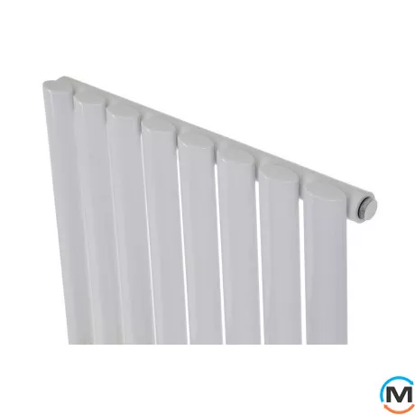 Дизайнерский вертикальный радиатор ARTTIDESIGN Rimini 8/1800/472 белый матовый, Подключение радиатора: Боковое, Исполнение: Вертикальный, Цвет: Белый, Высота (мм): 1800, Кол-во секций: 8, Длина (мм): 472, Глубина (мм): 103, Количество рядов: 1, фото , изображение 5