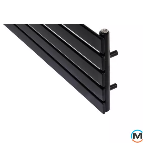 Горизонтальный дизайн радиатор ARTTIDESIGN Livorno G 5/340/1800 черный матовый, Цвет: Белый, Высота (мм): 340, Кол-во секций: 5, Длина (мм): 1800, фото , изображение 3