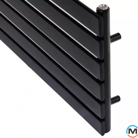 Горизонтальный дизайн радиатор ARTTIDESIGN Livorno G 6/408/1400 черный матовый, Цвет: Черный, Высота (мм): 408, Кол-во секций: 6, Длина (мм): 1400, Глубина (мм): 96, фото , изображение 4