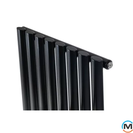Дизайнерский вертикальный радиатор ARTTIDESIGN Rimini 8/1800/472/50 черный матовый, Подключение радиатора: Нижнее, Исполнение: Вертикальный, Цвет: Черный, Высота (мм): 1800, Кол-во секций: 8, Длина (мм): 472, Количество рядов: 1, фото , изображение 5