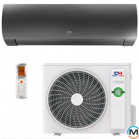 Тепловий насос кондиціонер Cooper&Hunter Daytona Black R32CH-S18FTXD2-BL, Колір: Чорний, Площа приміщення (кв.м): 50, Управління через Wi-fi: Так, фото 