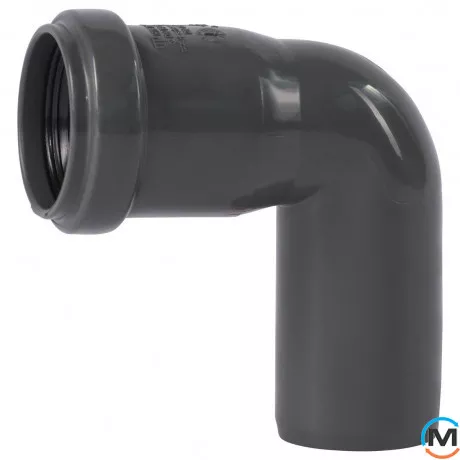 Колено канализационное Ostendorf HT-Safe 32*87˚, Вид канализации: Внутренняя, Тип канализации: Простая, Градус (град.): 90, Цвет: Темно-серый, Диаметр (мм): 32, Материал: Полипропилен PPR, фото 