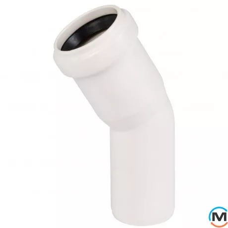 Колено канализационное Ostendorf HT-Safe white 32*30˚, Вид канализации: Внутренняя, Тип канализации: Простая, Градус (град.): 30, Цвет: Белый, Диаметр (мм): 32, Материал: Полипропилен PPR, фото 