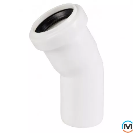 Колено канализационное Ostendorf HT-Safe white 40*30˚, Вид канализации: Внутренняя, Тип канализации: Простая, Градус (град.): 30, Цвет: Белый, Диаметр (мм): 40, Материал: Полипропилен PPR, фото 