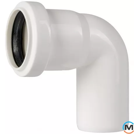 Колено канализационное Ostendorf HT-Safe white 40*87˚, Вид канализации: Внутренняя, Тип канализации: Простая, Градус (град.): 90, Цвет: Белый, Диаметр (мм): 40, Материал: Полипропилен PPR, фото 