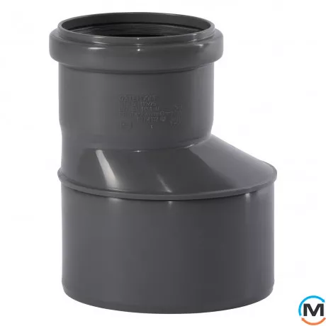 Редукция канализационная Ostendorf HT-Safe 110/75, Вариант: Обычная, Вид канализации: Внутренняя, Тип канализации: Простая, Модификация: 110/75, Исполнение: Для HT-Safe, Цвет: Темно-серый, Диаметр (мм): 100, Материал: Полипропилен PPR, фото 