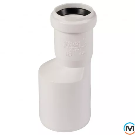 Редукция канализационная Ostendorf HT-Safe white 50/32, Вариант: Обычная, Вид канализации: Внутренняя, Тип канализации: Простая, Модификация: 50/32, Исполнение: Для HT-Safe, Цвет: Белый, Диаметр (мм): 50, Материал: Полипропилен PPR, фото 