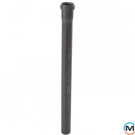 Труба каналізаційна Ostendorf HT-Safe 40*750, Варіант: З розтрубом, Вид каналізації: Внутрішня, Тип каналізації: Проста, Колір: Темно-сірий, Діаметр (мм): 40, Товщина стінки (мм): 1.8, Довжина (мм): 750, Матеріал: Поліпропілен PPR, фото 