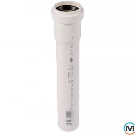 Труба каналізаційна Ostendorf HT-Safe white 32*150, Варіант: З розтрубом, Вид каналізації: Внутрішня, Тип каналізації: Проста, Колір: Білий, Діаметр (мм): 32, Товщина стінки (мм): 1.8, Довжина (мм): 150, Матеріал: Поліпропілен PPR, фото 