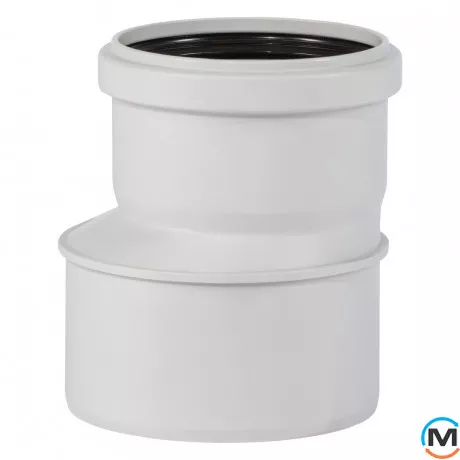 Редукция канализационная Ostendorf Skolan db 110/90, Вариант: Обычная, Вид канализации: Внутренняя, Тип канализации: Бесшумная, Модификация: 100/90, Исполнение: Для Skolan db, Цвет: Светло-серый, Диаметр (мм): 100, Материал: Полипропилен PPR, фото 