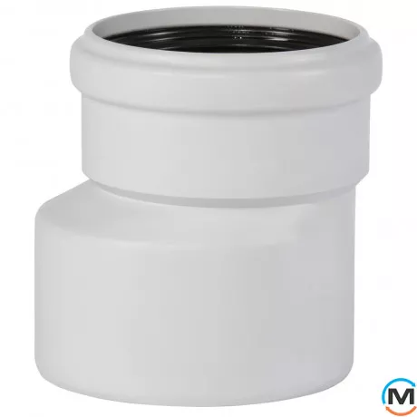 Редукция канализационная Ostendorf Skolan db 125/110, Вариант: Обычная, Вид канализации: Внутренняя, Тип канализации: Бесшумная, Модификация: 125/100, Исполнение: Для Skolan db, Цвет: Светло-серый, Диаметр (мм): 125, Материал: Полипропилен PPR, фото 