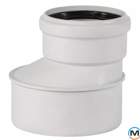 Редукція каналізаційна Ostendorf Skolan db 150/110, Варіант: Звичайна, Вид каналізації: Внутрішня, Тип каналізації: Безшумна, Модифікація: 150/100, Виконання: Для Skolan db, Колір: Світло сірий, Діаметр (мм): 150, Матеріал: Поліпропілен PPR, фото 