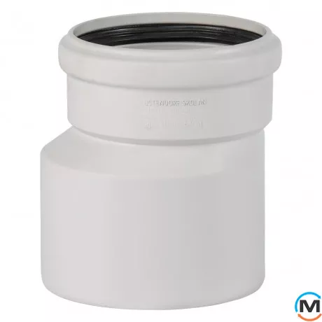 Редукция канализационная Ostendorf Skolan db 150/125, Вариант: Обычная, Вид канализации: Внутренняя, Тип канализации: Бесшумная, Модификация: 150/125, Исполнение: Для Skolan db, Цвет: Светло-серый, Диаметр (мм): 150, Материал: Полипропилен PPR, фото 