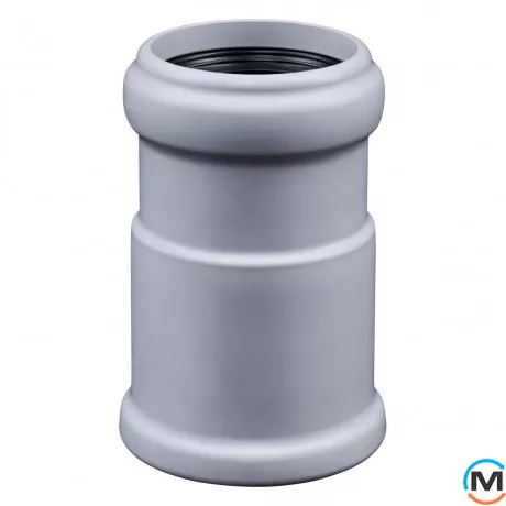 Муфта канализационная Ostendorf Skolan db Надвижная 58, Вариант: Надвижная, Вид канализации: Внутренняя, Тип канализации: Бесшумная, Цвет: Светло-серый, Диаметр (мм): 50, Материал: Полипропилен PPR, фото 