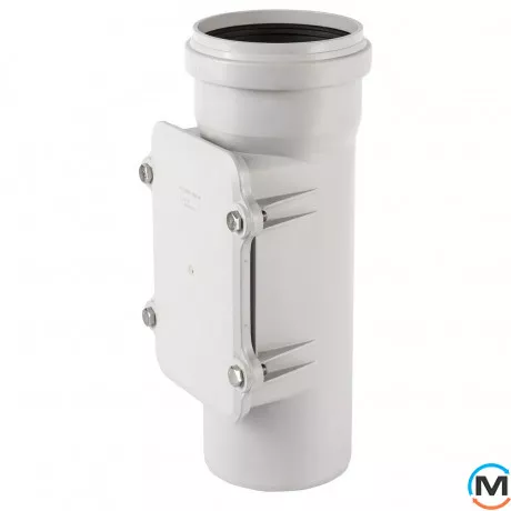 Ревізія каналізаційна Ostendorf Skolan db 150, Вид каналізації: Внутрішня, Тип каналізації: Безшумна, Діаметр (мм): 150, Матеріал: Поліпропілен PPR, фото 